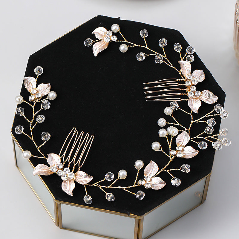 Twist Flower Hairband With Comb Headband Party Favor Decorations