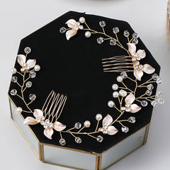 Twist Flower Hairband With Comb Headband Party Favor Decorations