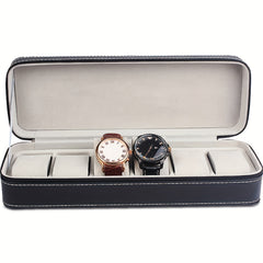 6-slot Zipper Watch Storage Box & Bag