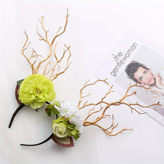 Girl's Flower Branch Headband Christmas Hair Hoop