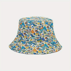 Colorful Mushroom Print Bucket Hat Lightweight Sunscreen Basin Hat