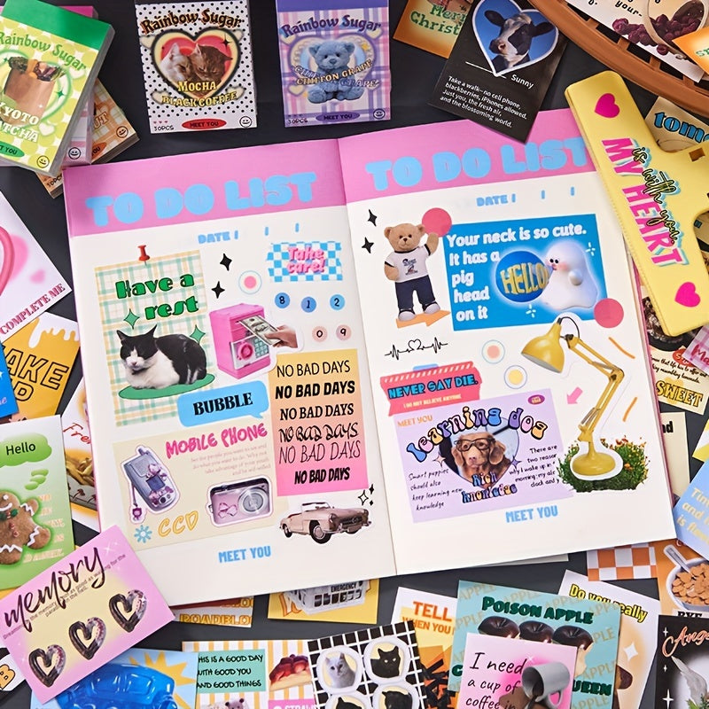 50 Sheets of Assorted Decorative Paper for Scrapbooking and DIY Projects