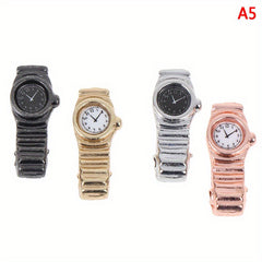 Mini Metal Pocket Watch for Dollhouse 1 12 Scale DIY Model Toy Accessories
