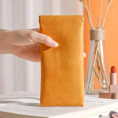 Solid Glasses Bag Automatic Closure Sunglasses Pouch