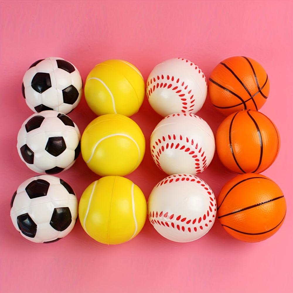 12pcs Mini Sports Balls for Kids Parties & Decorations