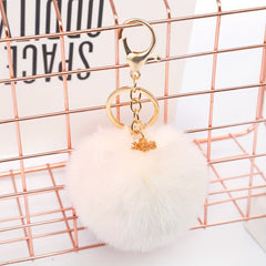 Lucky Snowflake Plush Keychain Pendant Bag Decoration Gift