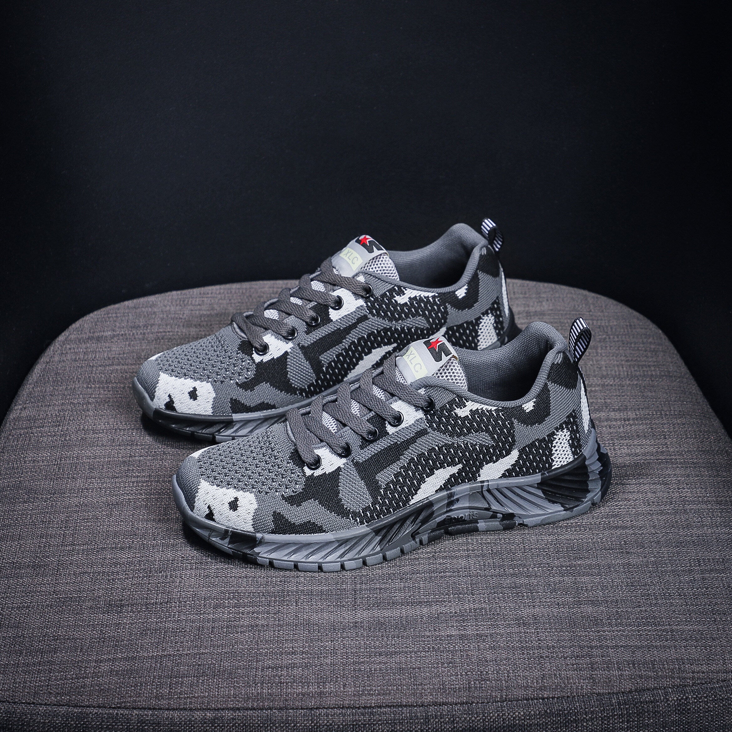 Men's Camo Training Shoes Breathable Lightweight Casual Shoes Soft Sole