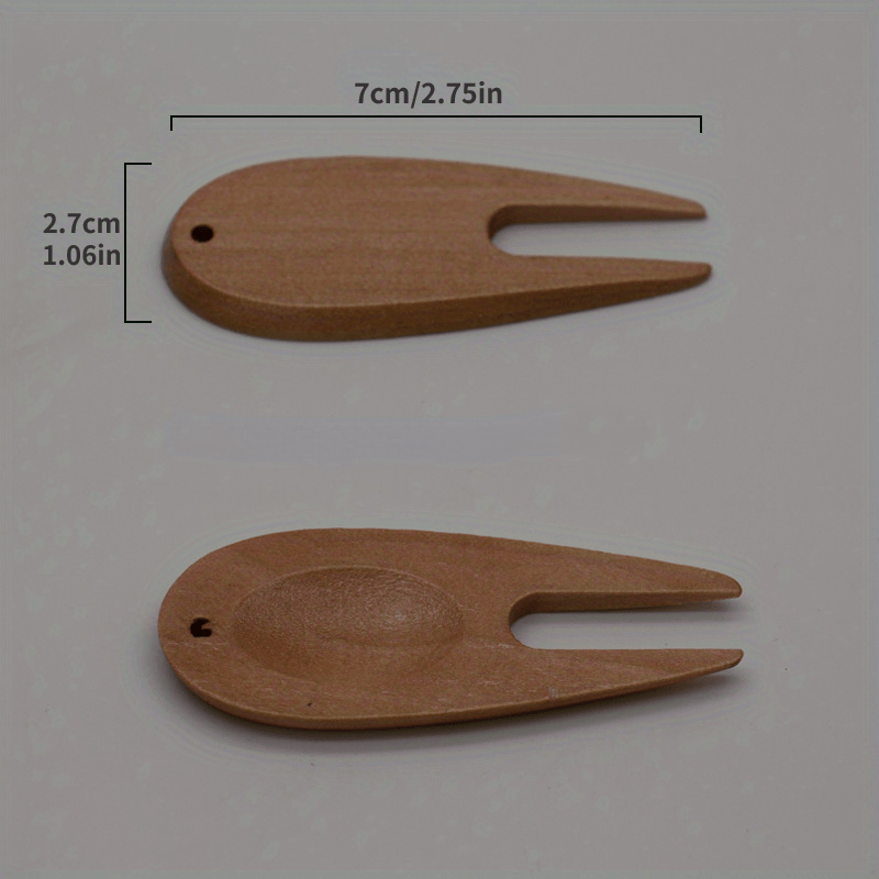 Wooden Golf Green Fork Ball Fork Bamboo Golf Repair Fork Golf Supplies