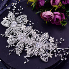 Hand-Woven European and American Bride's Hair Accessory for Wedding