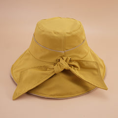 Western Style Summer Bow Bucket Hat Men Women All-match Sun Hat