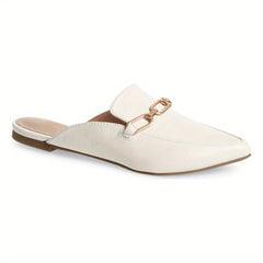 Women's Pointed Toe Mules & Comfy Metallic Slip On Slides