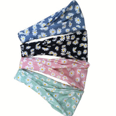 Spring Floral Sports Headband Elastic Accessory Yoga Fitness Sweatband