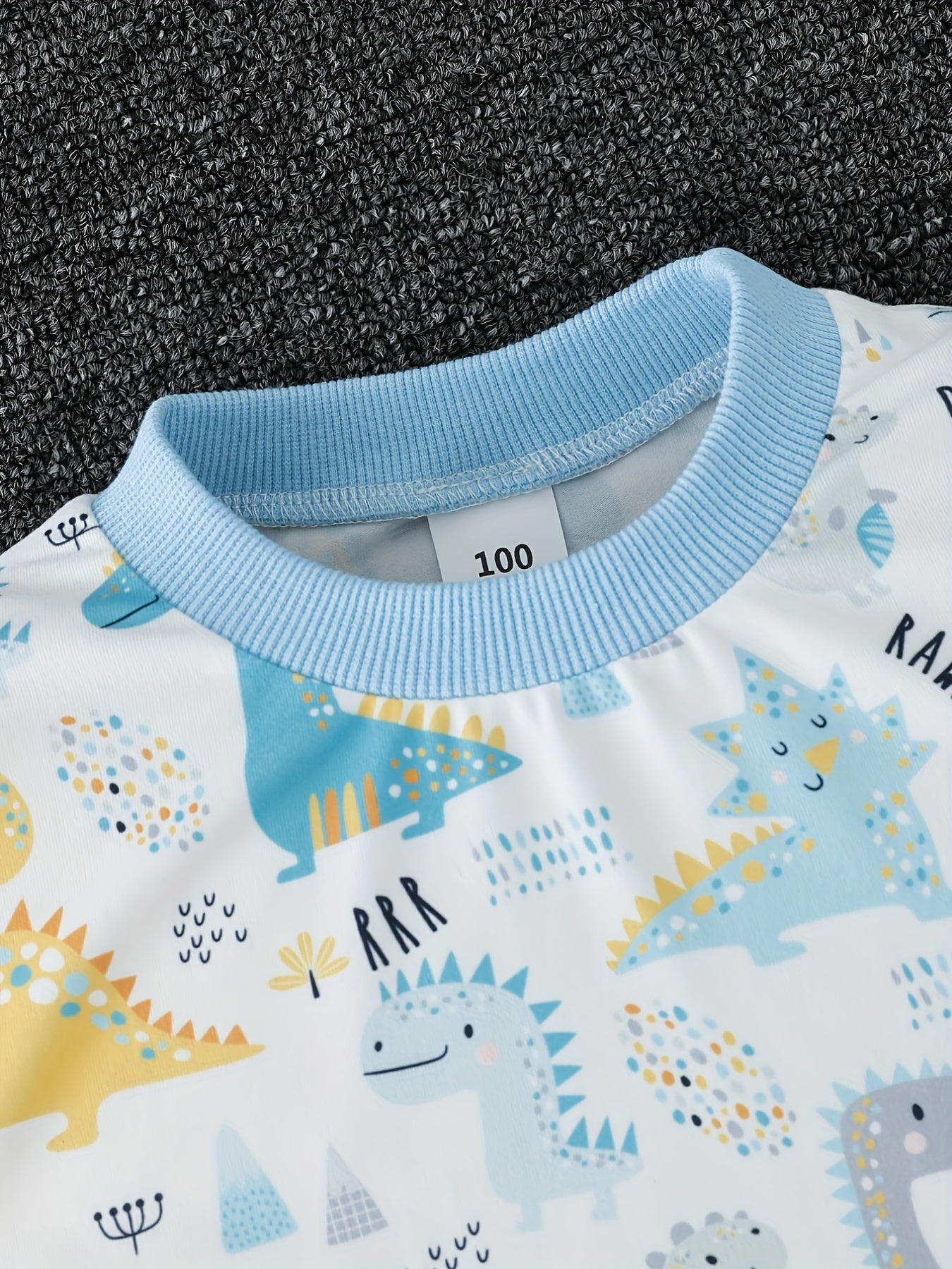 Boys Dino Pajamas Set Toddler Loungewear 2pcs