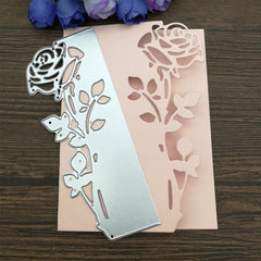 Rose Leaves Border Metal Cutting Dies for Scrapbooking Album Paper Card