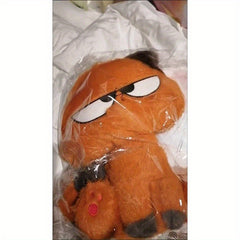 Brown Plush Cat Toy w/ Expressive Eyes & Fluffy Ears - Soft Huggable Stuffed A