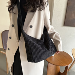 Striped Mini Shoulder Bag Versatile Cross Body Bag