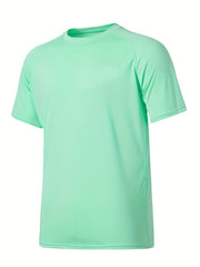 Men's Sun Protection T-shirt Quick Dry Workout Top