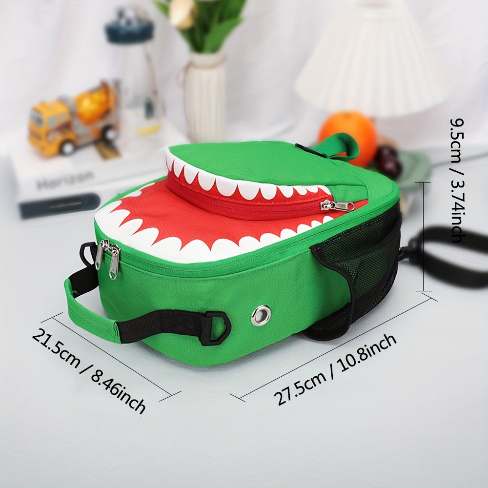 Cartoon Shark Lunch Bag Insulated Portable Bag for Picnic Camping