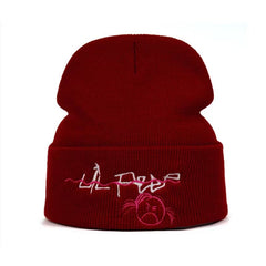 Lil Peep Embroidered Knit Hat for Men and Women
