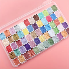 60 Colors Pearlescent Watercolor Paint Set for Artists