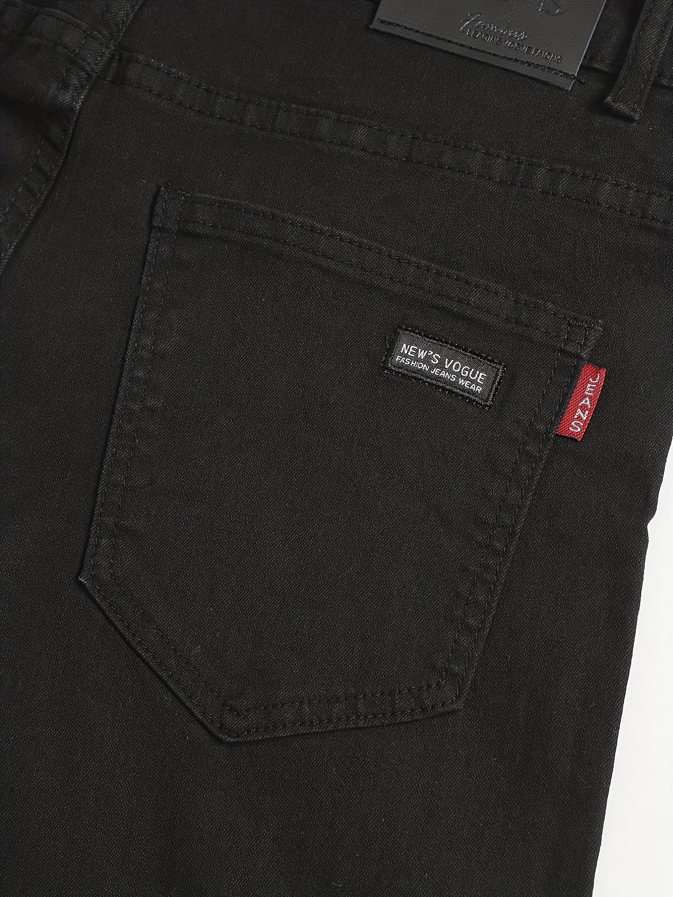 Men's Slim Fit Straight Leg Jeans Casual Street Style Medium Stretch Denim Pants
