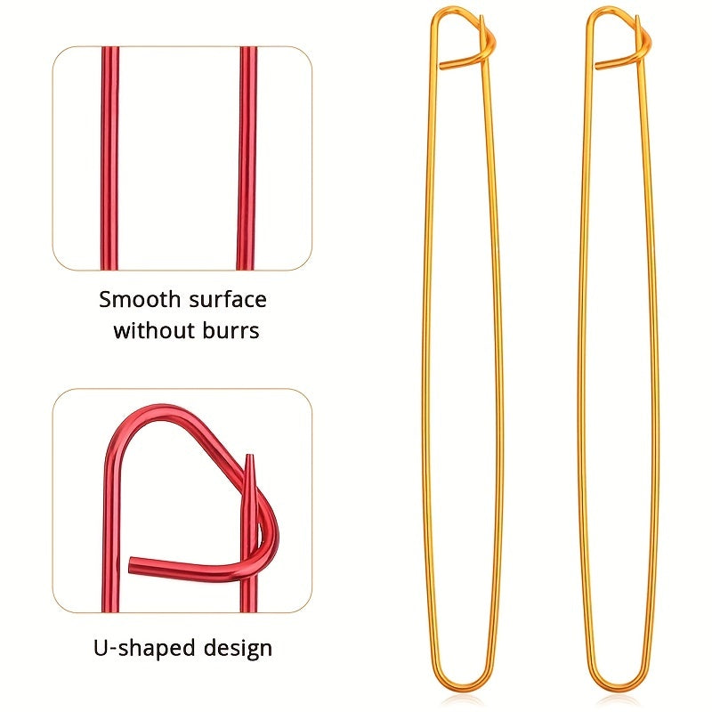 12pcs Colorful Yarn Stitch Holder Set Needles Practical Knitting Crochet Tools