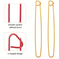 12pcs Colorful Yarn Stitch Holder Set Needles Practical Knitting Crochet Tools
