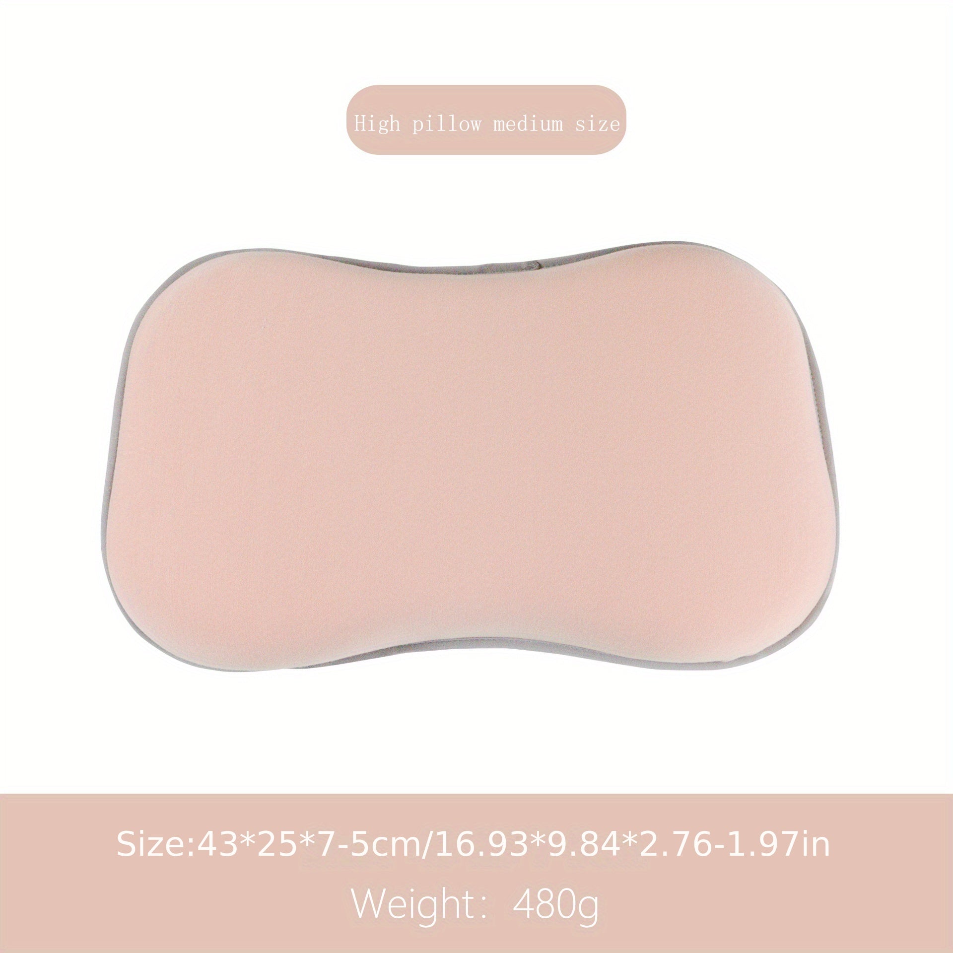 Kids Memory Foam Pillow Adjustable Height Neck Support Removable Washable