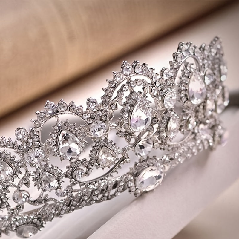 Crystal Rhinestone Tiara Bridal Party Wedding Jewelry
