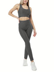 Honeycomb Tank Top & High Waist Leggings Set