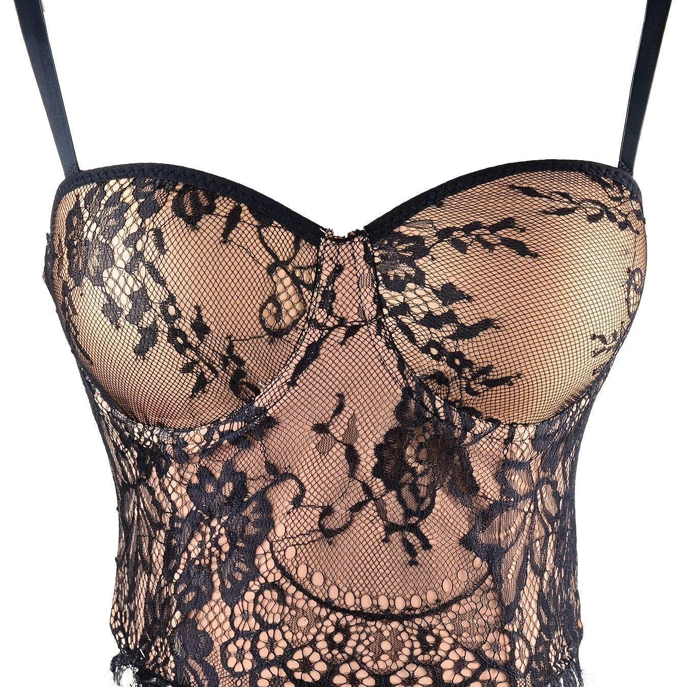 Lace Bustier Corset Top Tummy Control Body Shaper