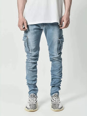 Mens Casual Cotton Jeans With Pocket