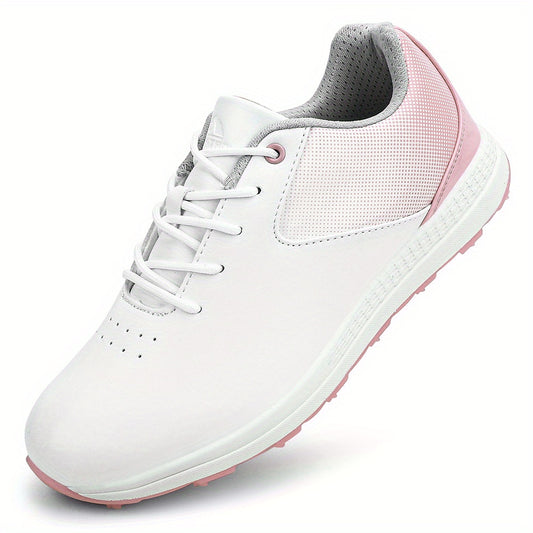 Women's Waterproof Spike Sneakers Non Slip Golf Shoes