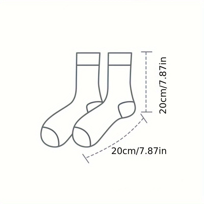 Men's Crew Socks Cartoon Pattern Basketball Socks