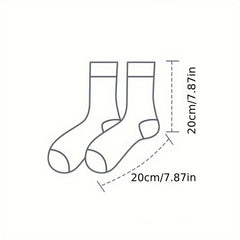Men's Crew Socks Cartoon Pattern Basketball Socks