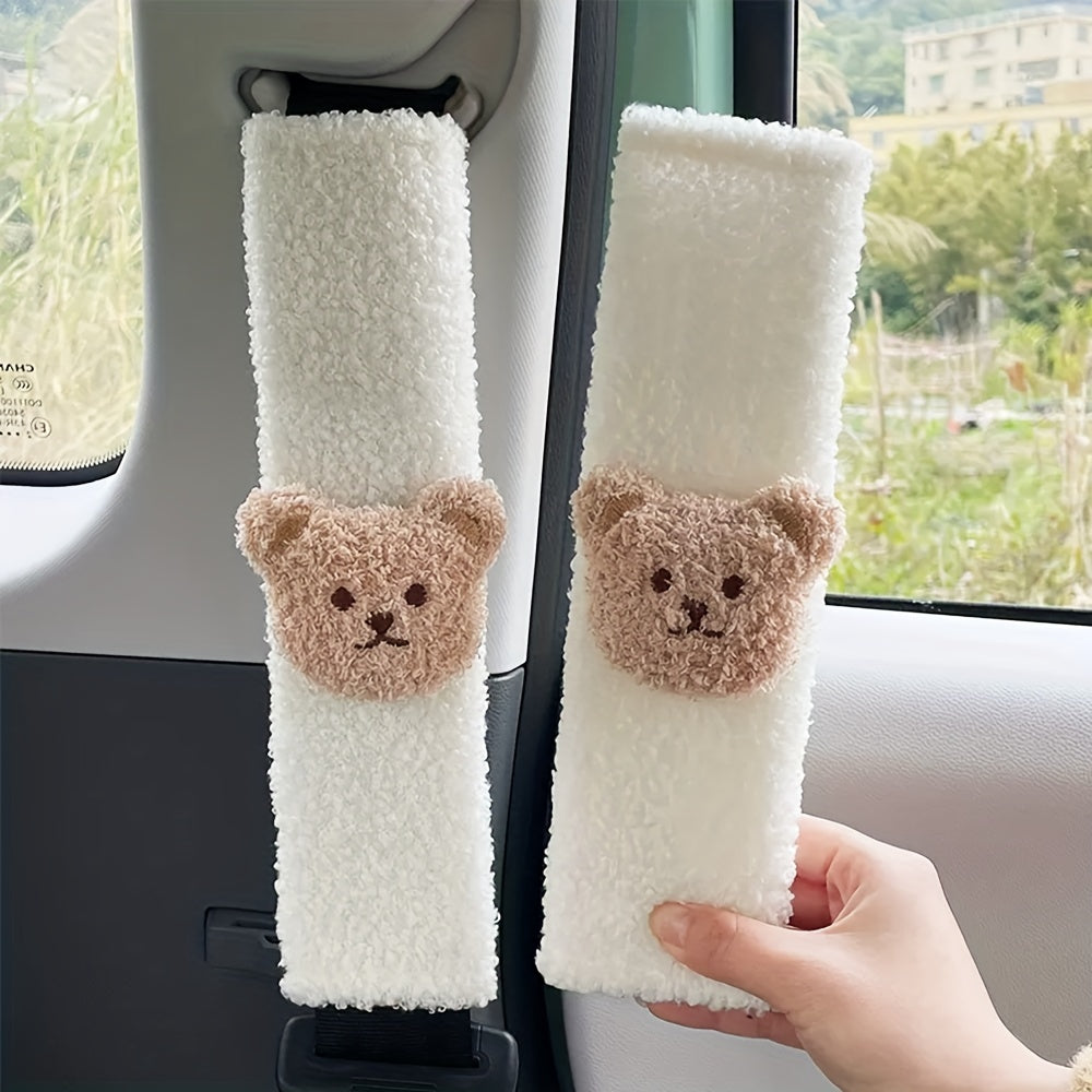 Car Seat Belt Shoulder Cover for Kids Winter Neck Protection