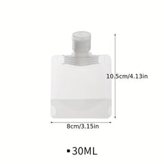 Travel Plastic Refillable Pouches Portable Empty Squeeze Bag