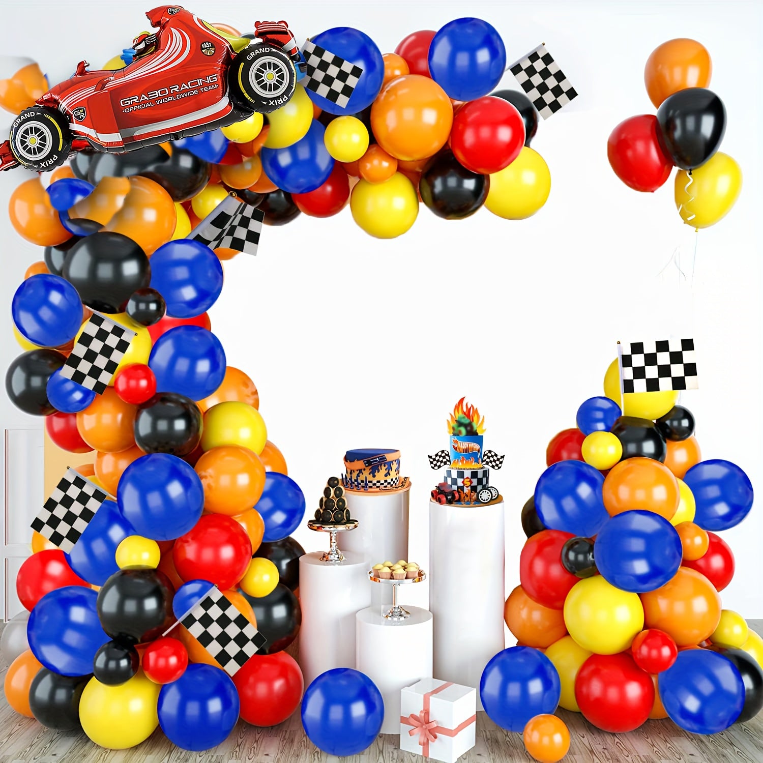 140pcs Racing Theme Party Balloon Set