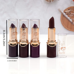 Matte Brightening Lipstick Non Fading Non Smudge Retro Red Dark Moisturizing