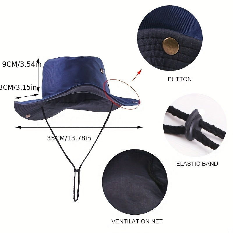 Outdoor Sun Hat Boonie Fishing Hiking Safari Bucket Cap