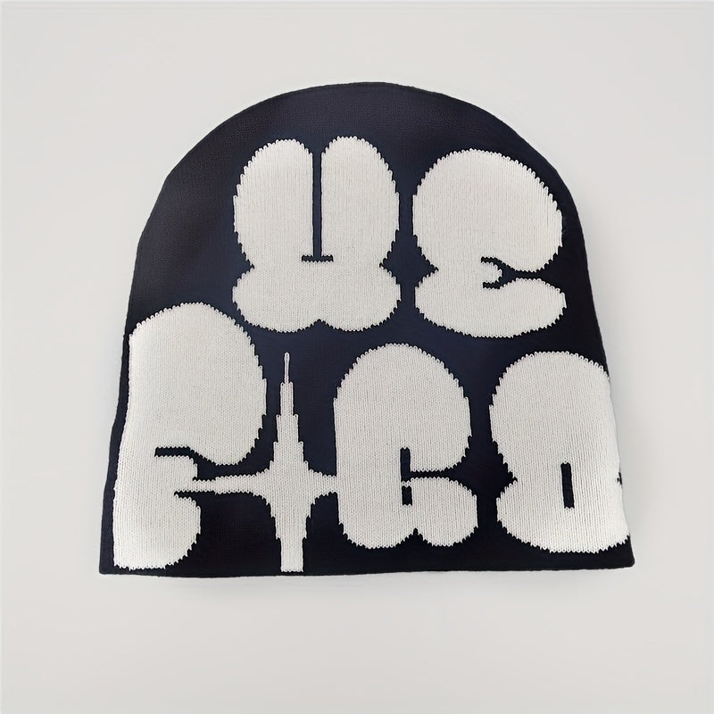 Y2K Knitted Beanie Hat for Men and Women