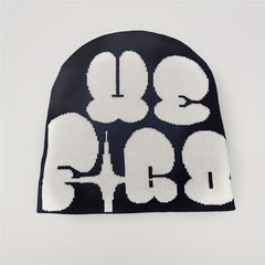 Y2K Knitted Beanie Hat for Men and Women