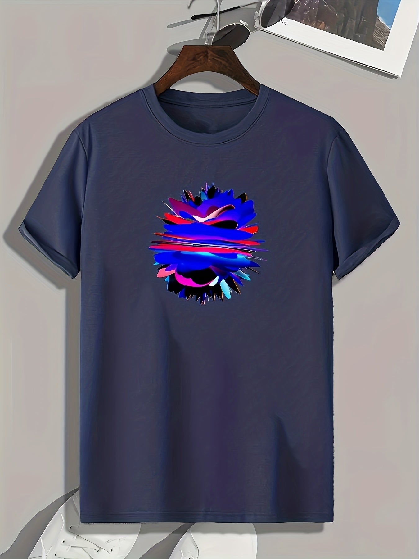 Colorful Pattern Men's Graphic Tshirt Casual Comfy Tees For Summer Men