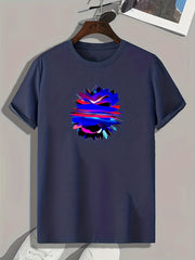 Colorful Pattern Men's Graphic Tshirt Casual Comfy Tees For Summer Men