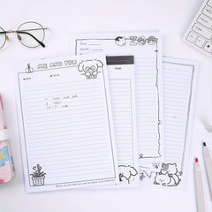 30 Sheets B5 Notepads Thickened Tearable Paper for Learning & Memo
