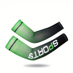 Unisex Summer Ice Silk Sleeves For Driving UV Protection Dotted Styles