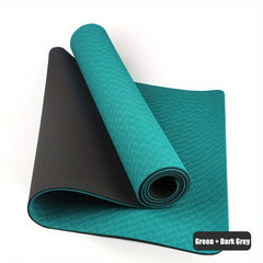 TPE Non-slip Soft Yoga Mat Thicken Widen Mute Fitness Mat 183x66x0.6cm