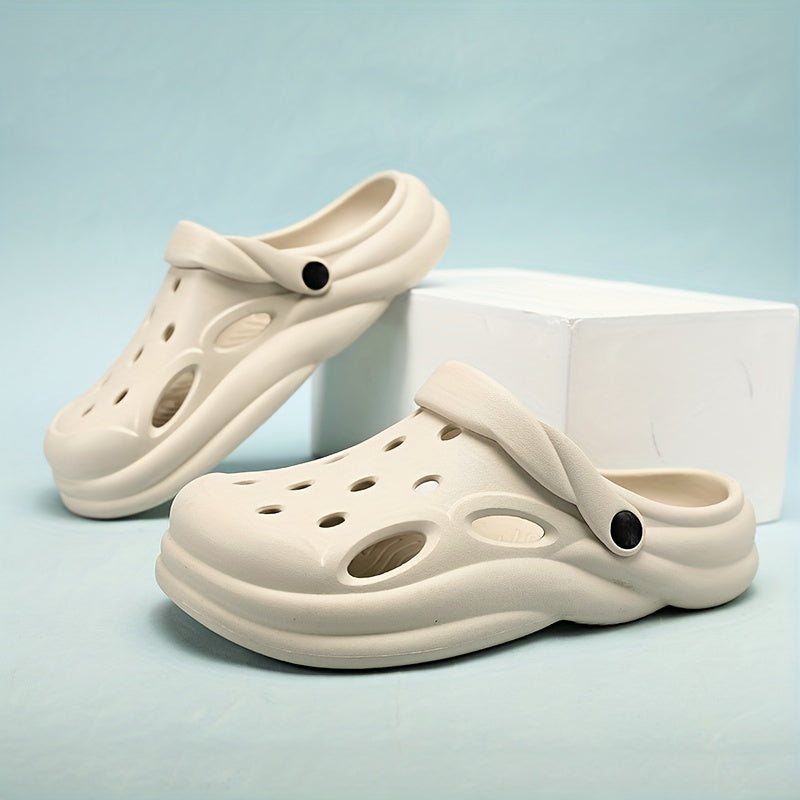 Men's Breathable Clog Sandals With Strap for Outdoor Walking