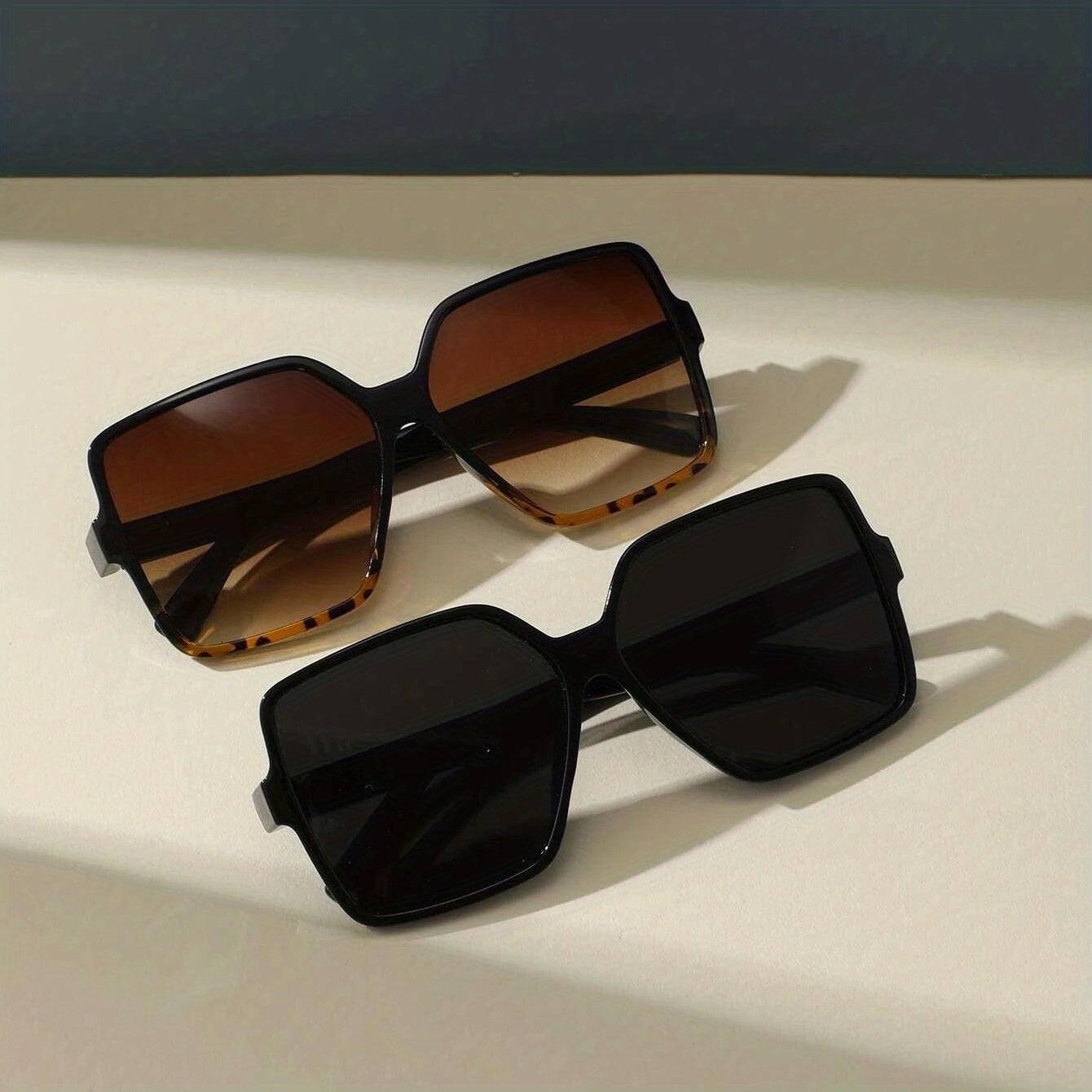 Men's Large Frame Square Sunglasses UV Resistant for Outdoor Sports