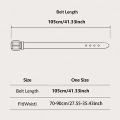 Vintage Western Style PU Leather Waist Belt for Women Girls